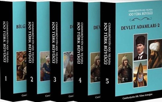 100 Türk Büyüğü Seti - 5 Cilt Takım Vahit Türk Türk Kültürüne Hizmet Vakfı