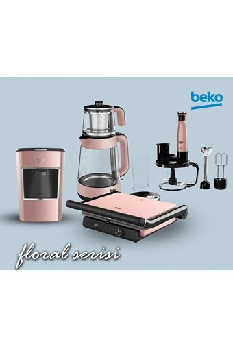 Beko Floral 4'lü Elektronik Çeyiz Seti Rose Gold