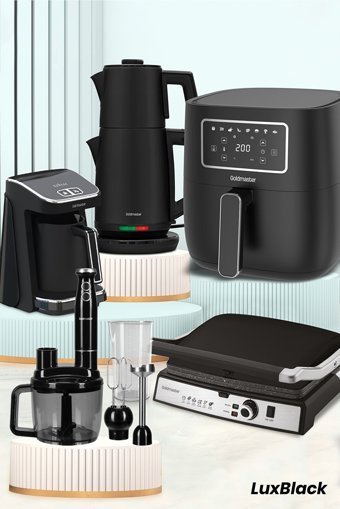 Goldmaster LuxBlack 27 Parça Elektronik Çeyiz Seti Siyah