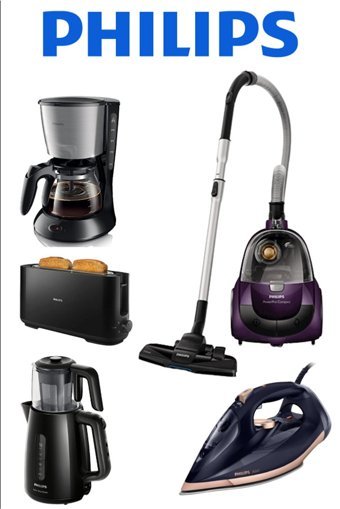 Philips PowerPro Compact-Daily Collection-Daily Collection-Azur-Daily Collection 5'li Elektronik Çeyiz Seti Siyah