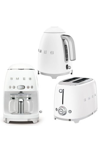 Smeg 50's Style 3'lü Elektronik Çeyiz Seti Beyaz