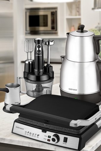 Goldmaster Hürrem 4'lü Elektronik Çeyiz Seti Inox