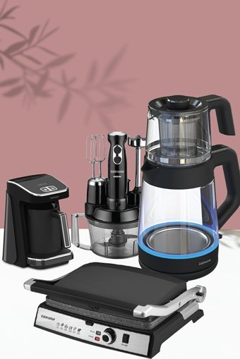 Goldmaster Premium 4'lü Elektronik Çeyiz Seti Siyah
