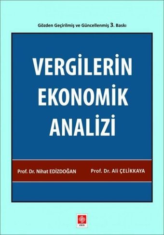 Vergilerin Ekonomik Analizi Ali Çelikkaya Ekin Basım Yayın