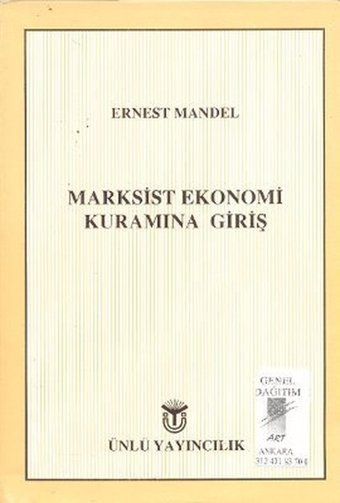 Marksist Ekonomi Kuramına Giriş Art Basın Yayın Ernest Mandel Art Basın Yayın - Felsefe Dizisi