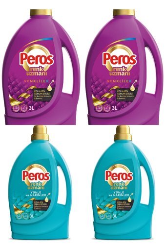 Peros Renk Uzmanı Sıvı Deterjan 4x3 lt