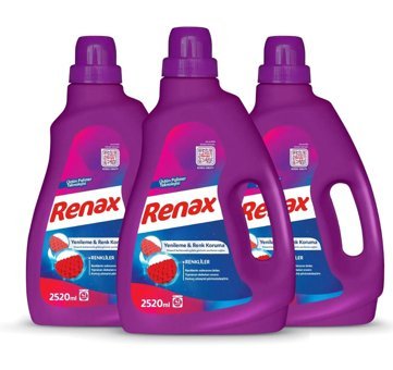 Renax Renkliler İçin Sıvı Deterjan 3x2.52 lt