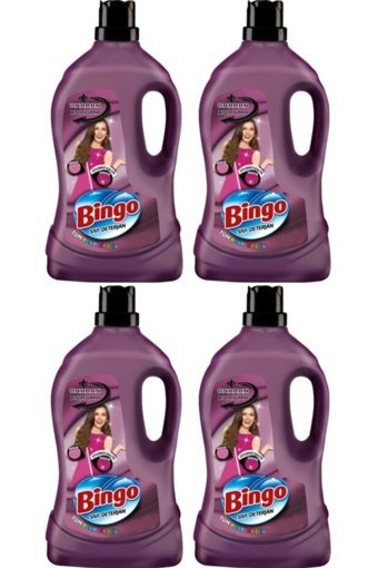 Bingo Renkliler İçin 268 Yıkama Sıvı Deterjan 4x3 lt