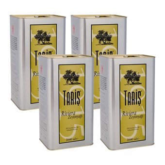Tariş Organik Polifenolsüz Teneke Riviera Zeytinyağı 4 x 3 lt