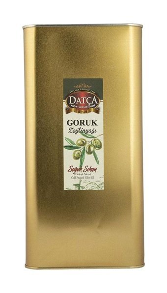 Datça Köy Ürünleri Goruk Soğuk Sıkım Organik Polifenolsüz Teneke 5 lt