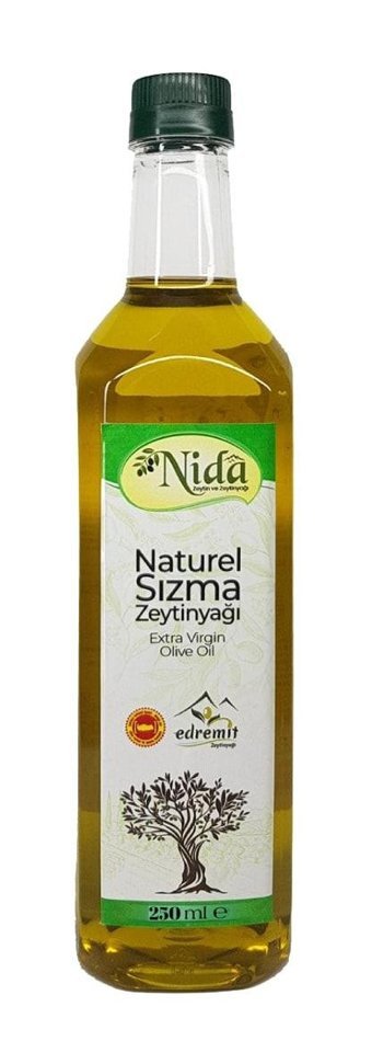 Nida Organik Polifenolsüz Cam Sızma Zeytinyağı 250 ml