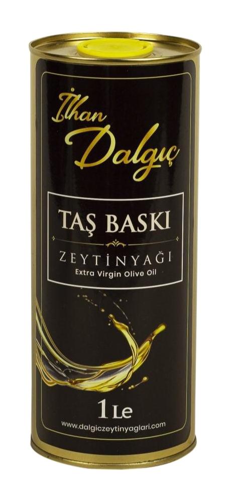 İlhan Dalgıç Organik Polifenolsüz Taş Baskı Teneke Sızma Zeytinyağı 1 lt