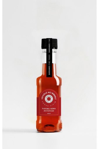 Dardanos Fine Foods Tütsülenmiş Acı Biberli Soğuk Sıkım Organik Polifenolsüz Cam Sızma Zeytinyağı 100 ml