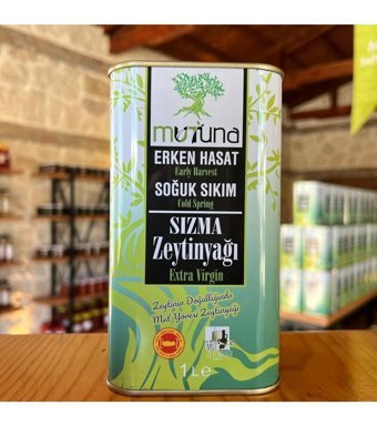 Mutuna Teneke Sızma Zeytinyağı 1 lt
