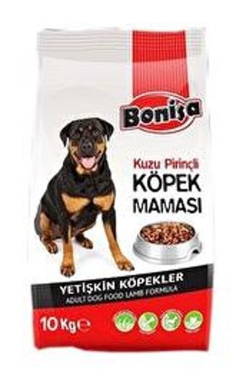Bonisa Kuzu Etli Tüm Irklar Yetişkin Kuru Köpek Maması 10 kg
