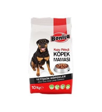 Bonisa Kuzu Etli Tüm Irklar Yetişkin Kuru Köpek Maması 10 kg