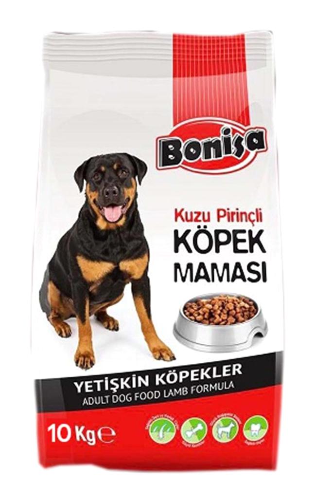 Bonisa Kuzu Etli Tüm Irklar Yetişkin Kuru Köpek Maması 10 kg
