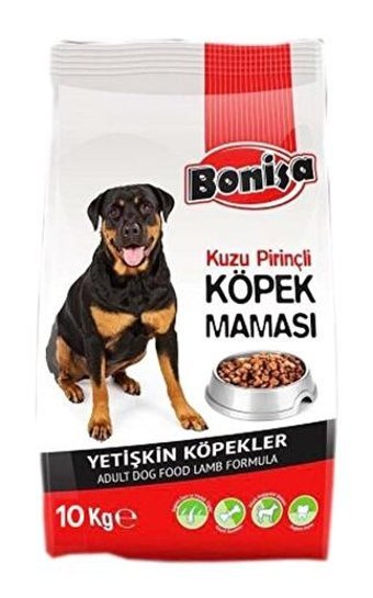 Bonisa Kuzu Etli Tüm Irklar Yetişkin Kuru Köpek Maması 10 kg