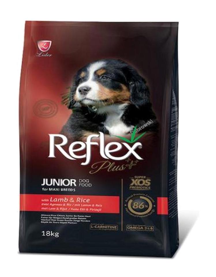 Reflex Kuzu Etli-Pirinç Büyük Irk Yavru Kuru Köpek Maması 18 kg