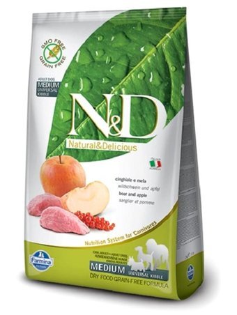 N&d Domuzlu-Elma Büyük ve Orta Irk Yetişkin Kuru Köpek Maması 2.5 kg
