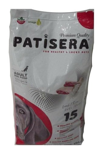 Patisera Kuzu Etli Büyük Irk Yetişkin Kuru Köpek Maması 15 kg
