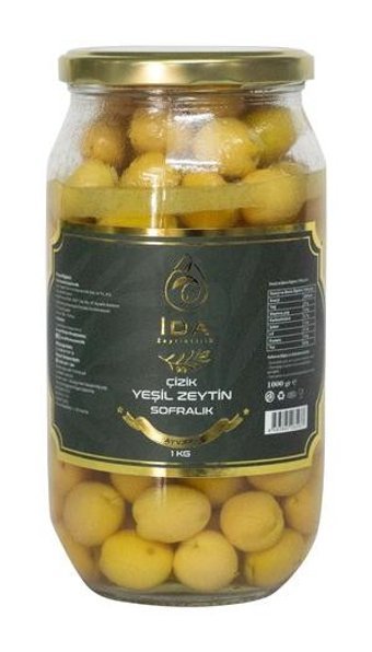 İdayvalık Çizik Yeşil Zeytin 1 kg