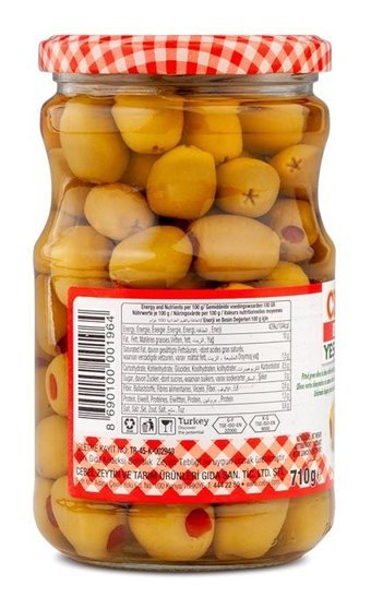 Cebel Biberli Yeşil Zeytin Kavanoz 400 gr