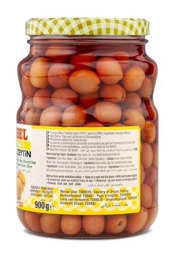 Cebel Çizik Yeşil Zeytin Kavanoz 900 gr