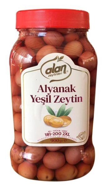 Alan Zeytinleri Yeşil Zeytin 900 gr