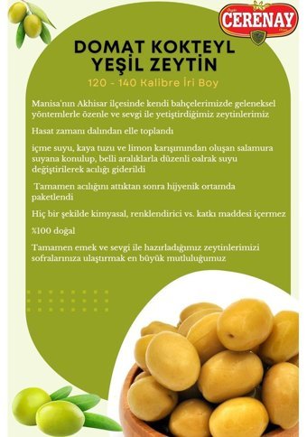 Cerenay Zeytincilik Çizik Yeşil Zeytin 10 kg