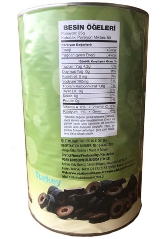 Körfezim Siyah Zeytin 8 kg