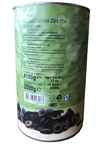 Körfezim Siyah Zeytin 8 kg