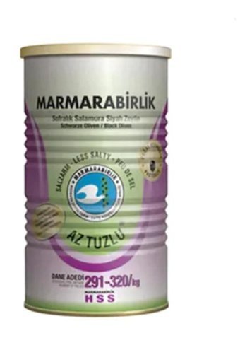 Marmarabirlik Az Tuzlu Siyah Zeytin 6x400 gr