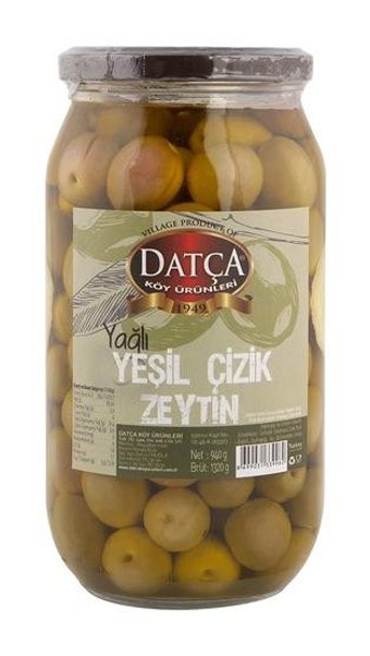 Datça Köy Ürünleri Çizik Yeşil Zeytin 940 gr