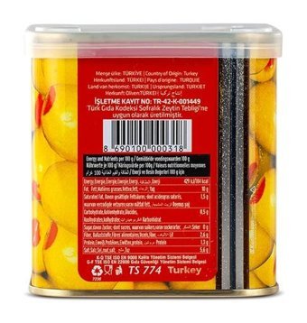 Cebel Biberli Yeşil Zeytin Teneke 600 gr