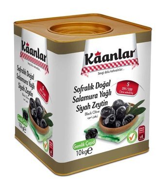 Kaanlar Sele Siyah Zeytin Teneke 10 kg