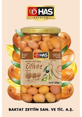 Has Premium Çizik Yeşil Zeytin 850 gr
