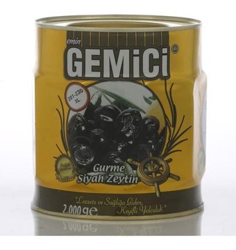 Gemici Zeytinleri Siyah Zeytin 2x2 kg