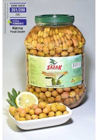 Sazak Yeşil Zeytin 3.3 kg