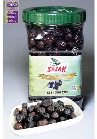 Sazak Sele Siyah Zeytin 900 gr