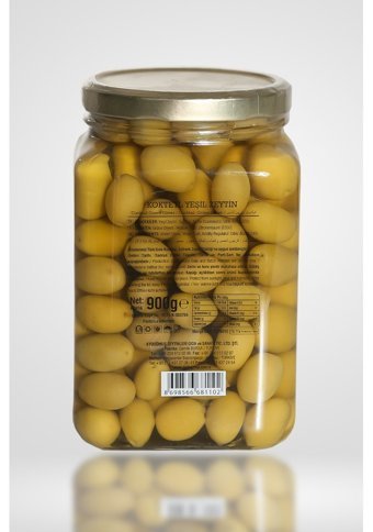 Yeşim Yeşil Zeytin Kavanoz 900 gr