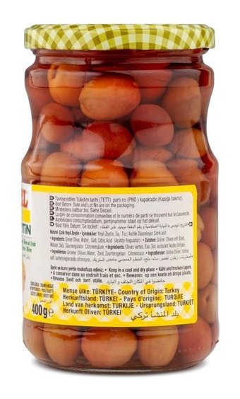 Cebel Çizik Yeşil Zeytin Kavanoz 400 gr