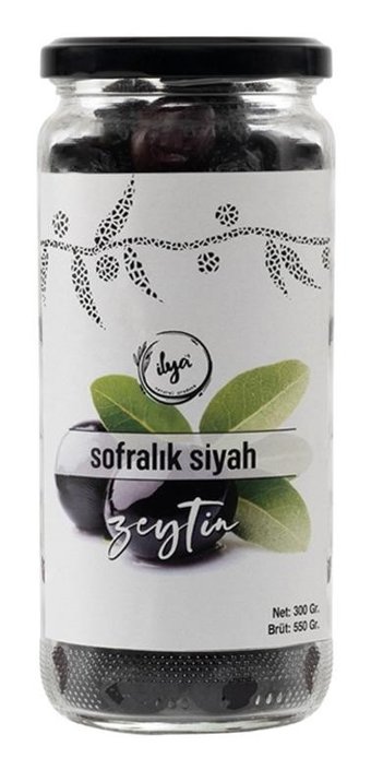 İlya Organik Siyah Zeytin 300 gr