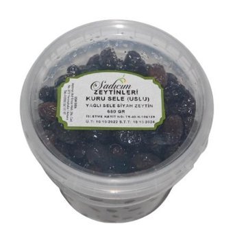 Sadıcım Tuzsuz Sele Siyah Zeytin 650 gr