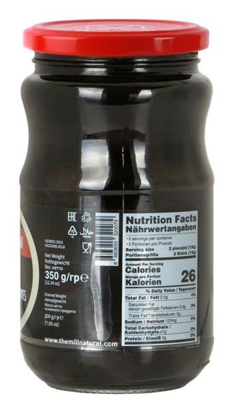 The Mill Az Tuzlu Siyah Zeytin Kavanoz 350 gr