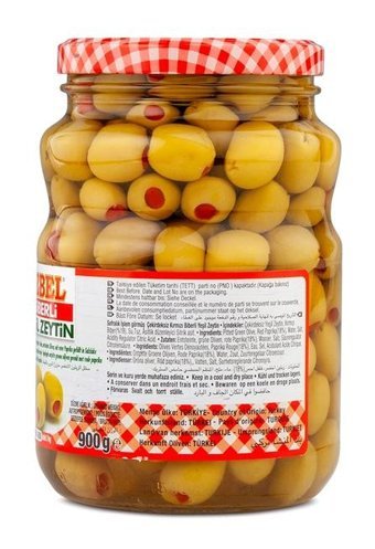 Cebel Biberli Yeşil Zeytin Kavanoz 900 gr