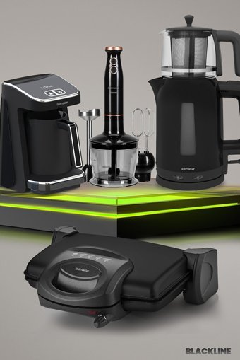 Goldmaster Blackline 18 Parça Elektronik Çeyiz Seti Siyah