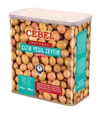 Cebel Çizik Yeşil Zeytin Teneke 1.4 kg