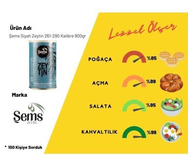 Şems Siyah Zeytin 2.7 kg