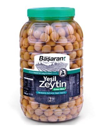 Başaran Zeytinleri Çizik Yeşil Zeytin 2 kg
